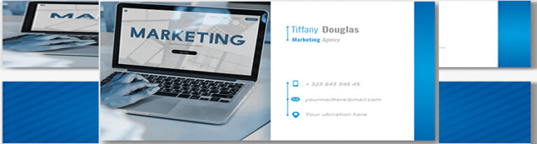 قالب PSD business card مجاني قابل للتعديل