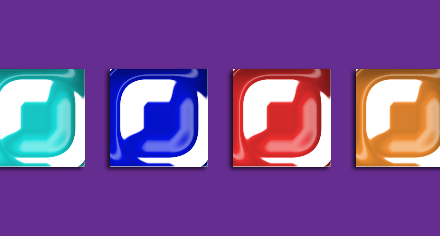 ستايلات فوتوشوب زجاجية ملونة