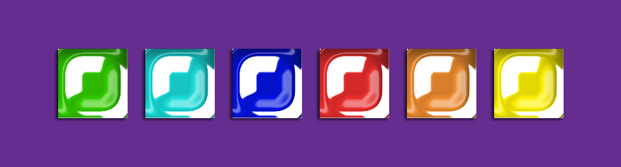 ستايلات فوتوشوب زجاجية ملونة