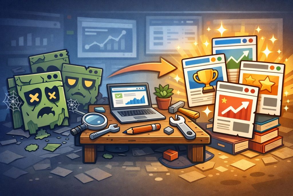 كيف تحوّل الصفحات المهجورة المحتوى الضعيف إلى قوة خفية ترفع الموقع كاملًا؟