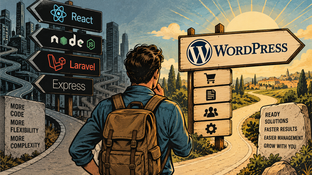 لماذا يعود المطورون إلى WordPress بعد تجربة React وLaravel والحلول الحديثة؟